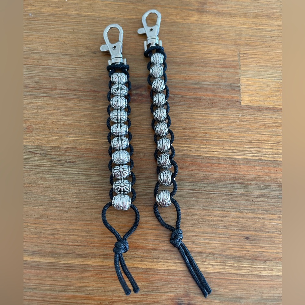 Handmade Silver Beaded Golf Shot Stroke Counter Snap Hook Clip - Picture 7 of 7